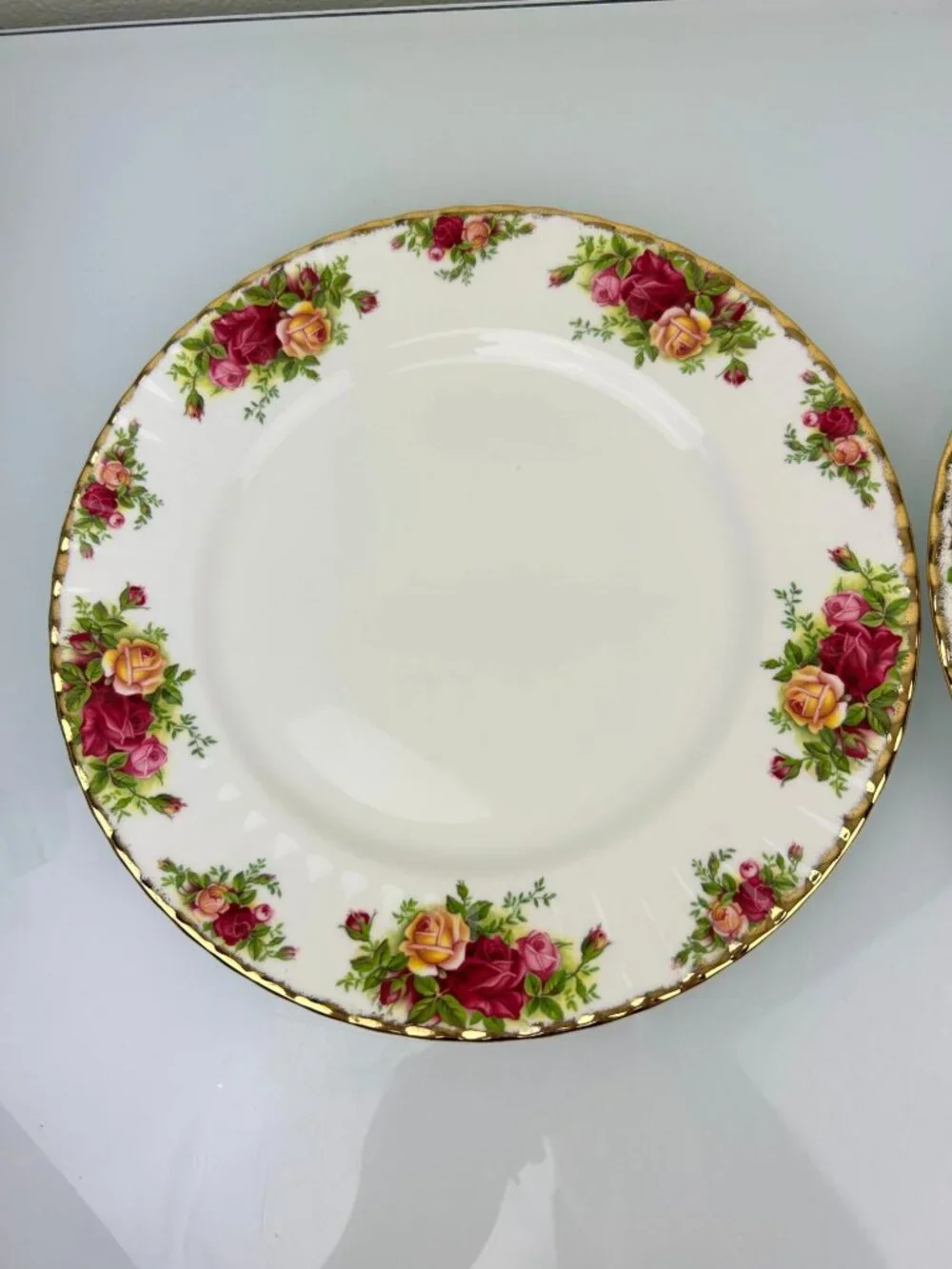 Royal Albert Old Country Roses Set (2) Dinner Plates 10.25
